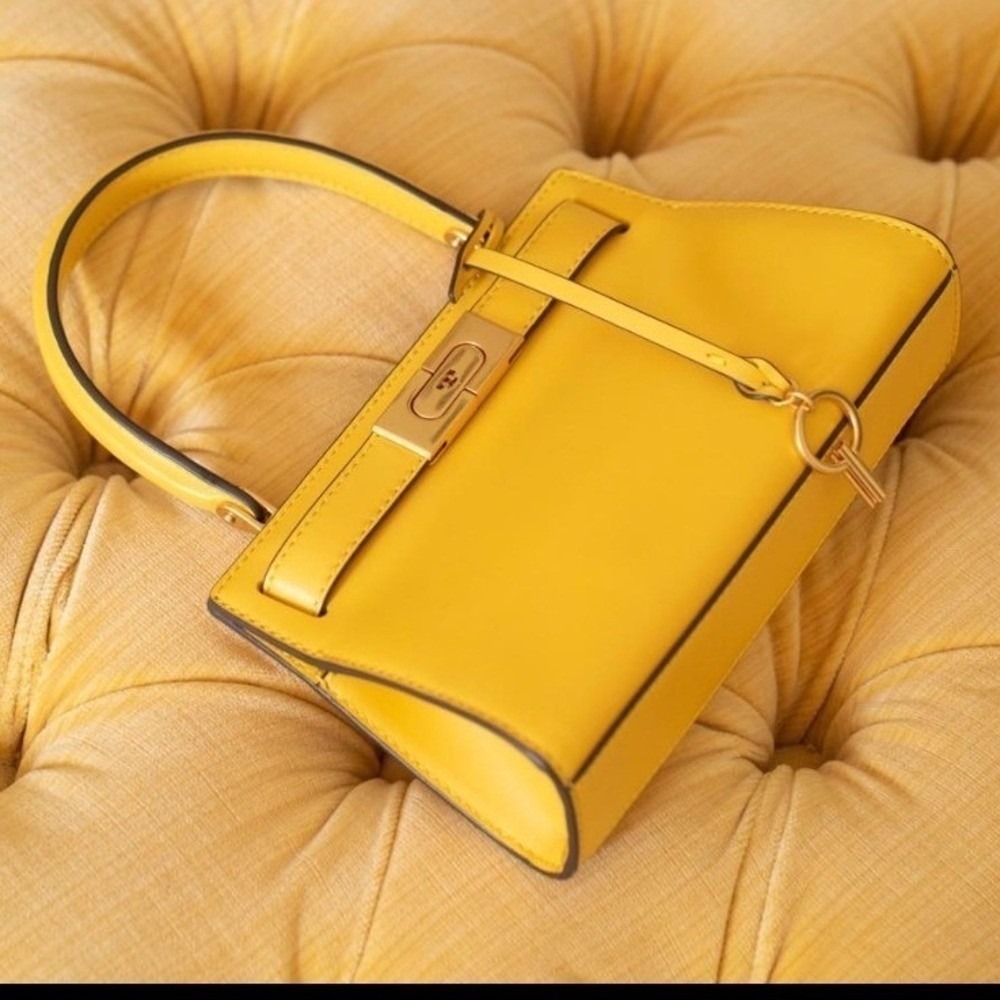 Tory Burch Lee Radziwill Petite Bag in Lemon Drop - Picture 7 of 14